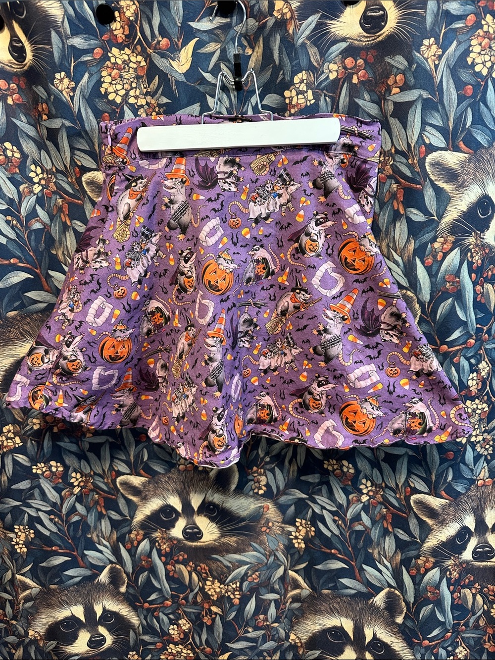 CRESCENT CREEPERS Halloween Opossum Mini Skirt Size Medium
